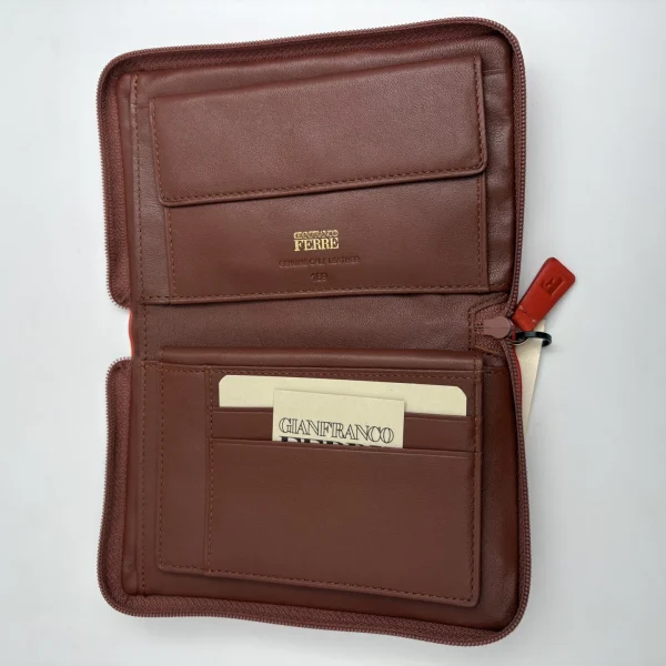 WOMENS ZIP UP PURSE BROWN