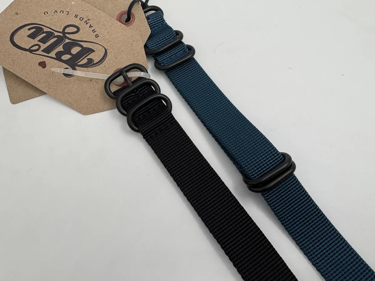 DALUCA WATCH STRAP 18MM BLUE AND BLACK