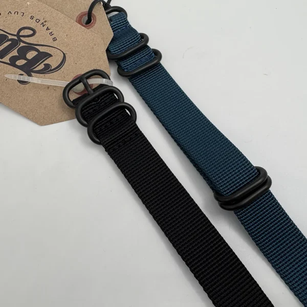 DALUCA WATCH STRAP 18MM BLUE AND BLACK